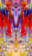 Abstract art background . Hand painting artwork on canvas .