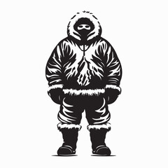  Eskimo Costume Image Vectors and Vector Art isolated on white background.