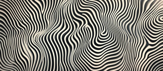 Abstract Zebra Pattern with Optical Illusion