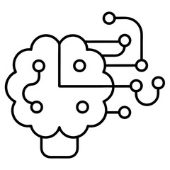 Modern Artificial Intelligence Symbols for Digital and Tech Projects
