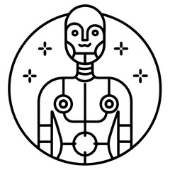 Modern Artificial Intelligence Symbols for Digital and Tech Projects
