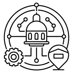 Modern Artificial Intelligence Symbols for Digital and Tech Projects
