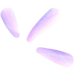 Cute Doodle line watercolor illustration 