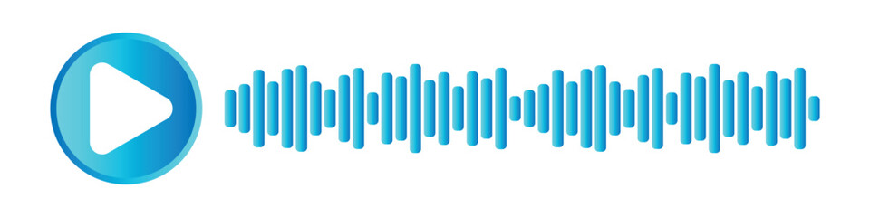 voice and audio message chat icon, sound recording audio icon.