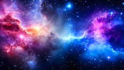 Obraz premium Colorful Nebula in Deep Space (1)