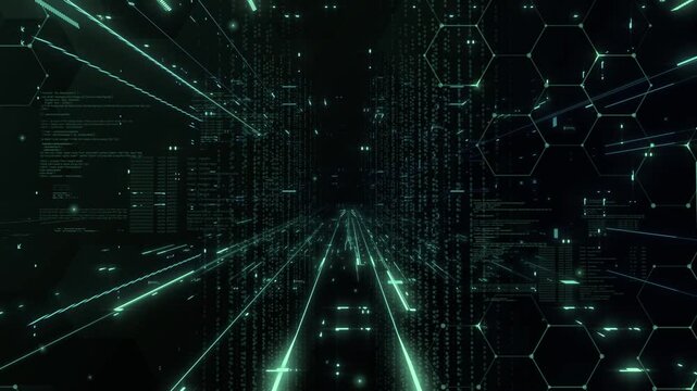 Cyberspace style abstract technology background.