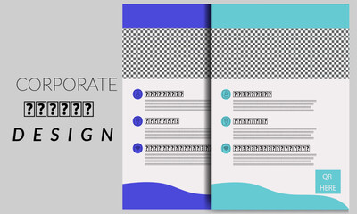 Annual report business flyer and brochure template design