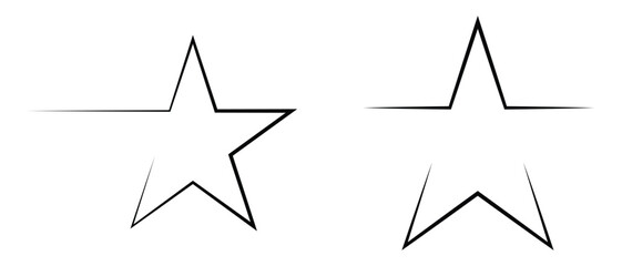 Star symbol vector illustration. Star logo, Star symbols vector. 