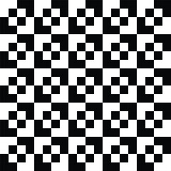 Fototapeta premium Black and white square pattern, seamless pattern for background.