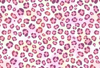 Seamless pastel cheetah print tie-dye effect in white, wallpaper, contemporary
