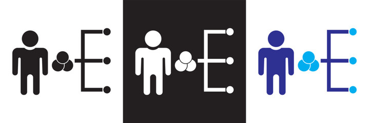 Supplier icon.  Vector illustration. isolated on white and black background. EPS 10 