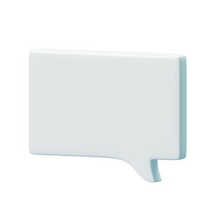 Fototapeta premium 3D Speech Bubble Message Chat Talk Illustration Isolated on Transparent Png Background.