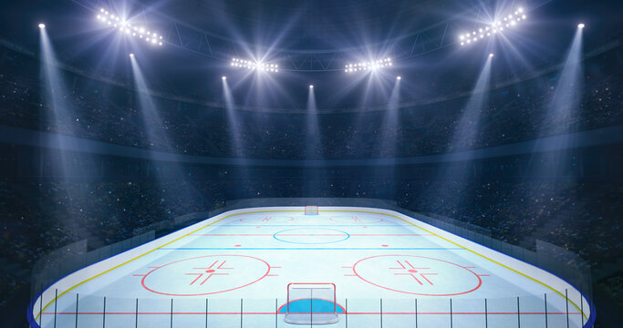 Ice Rink Background With Net Ice Rink Background Free