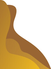 Gold Wave Curve Corner