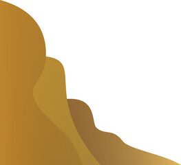 Gold Wave Curve Corner