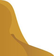 Gold Wave Curve Corner