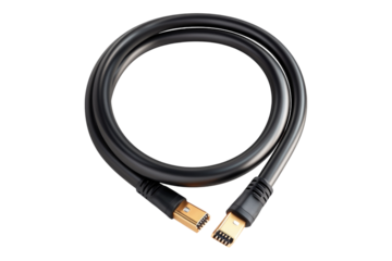 Coaxial cable Isolated on transparent background