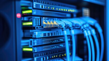 Server cable data technology Information of business from network