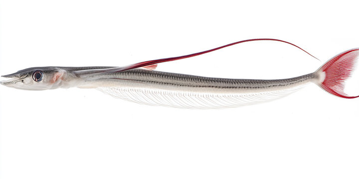 mysterious oarfish swimming gracefully with its long, slender body