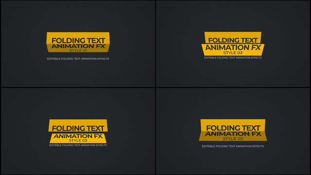 Unfold Text Animation Effects