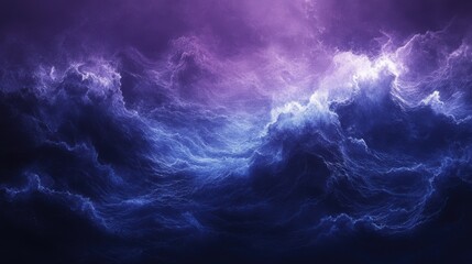 A dark, brooding backdrop of deep, purplish-blue gradients, reminiscent of a twilight sky or a deep ocean abyss, offering a sense of mystery and intrigue.