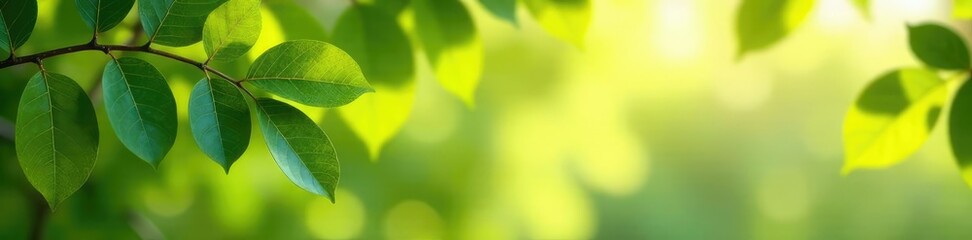 Fototapeta premium Large eucalyptus leaves against a bright background, foliage, trees, branches