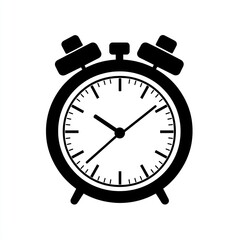 Stopwatch black vector line icon, modern design representing the concept of precise timekeeping on a white background.