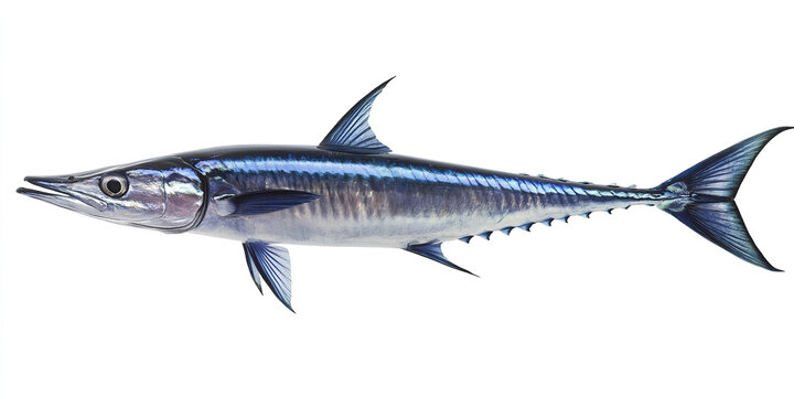 sleek wahoo fish swimming forward with its elongated body