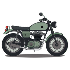 Obraz premium motorcycle isolated on white background