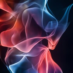 Fototapeta premium Abstract smoke swirls in vibrant colors