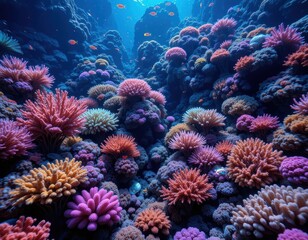 Fototapeta premium Exploring vibrant coral reefs underwater paradise marine life tropical ocean breathtaking view nature's beauty