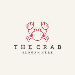 Crab for Seafood Restaurant logo design