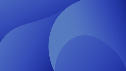 Abstract Blue Background With Soft Flowing Waves and Smooth Gradient