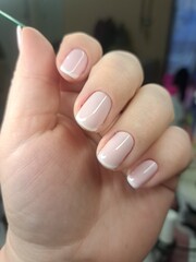 nail polish on a hand