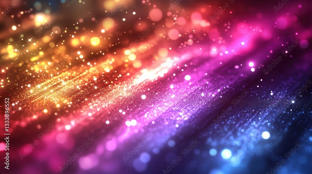 Wall mural a vibrant canvas of liquid light, pulsating with a kaleidoscope of neon colors, where a glossy, holo