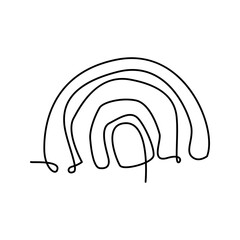 Abstract Shapes One Line