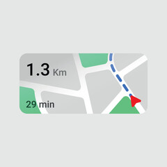 Route Map Pop-Up Design for Mobile Apps