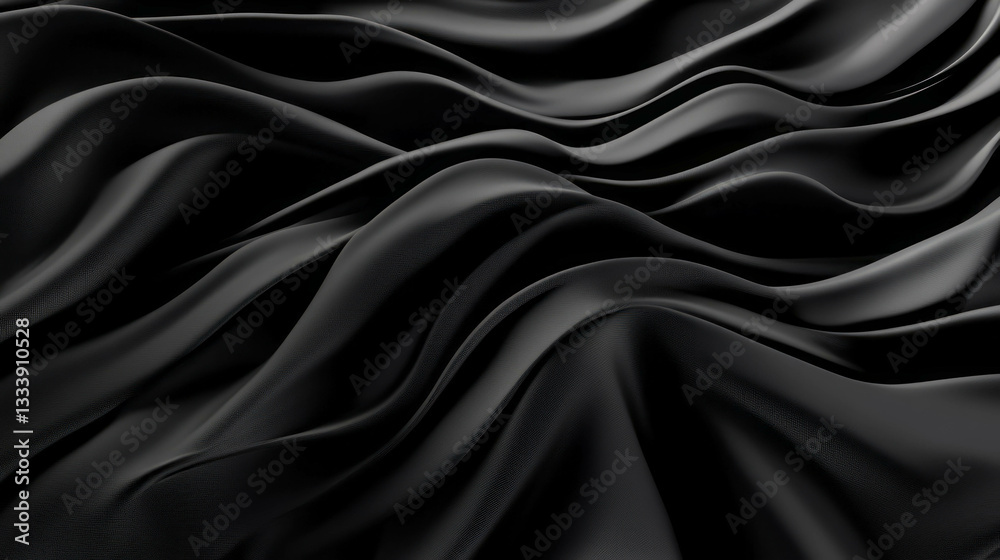 Poster abstract chaotic texture with flowing dark waves in elegant design for background use