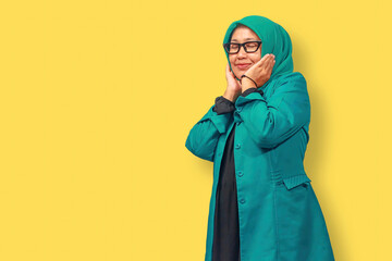 Happy Muslim Woman Enjoying Peaceful Moment