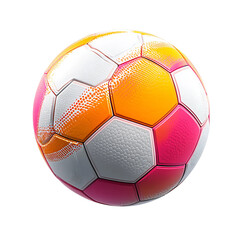 Colorful Soccer Ball with Vibrant Design