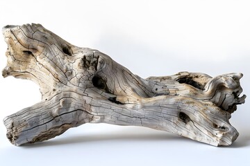 Discover the Intricate Beauty of a Weathered Driftwood Piece, Showcasing Nature's Exquisite Carvings and Unique Textures, Awe-Inspiring Natural Art.