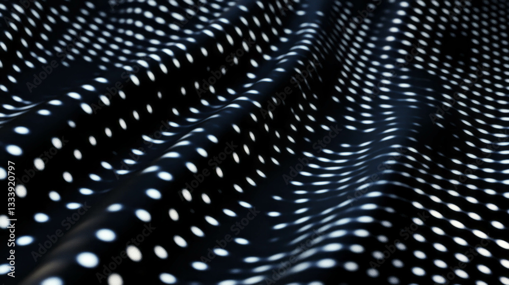 Poster abstract lo-fi halftone pattern with chaotic dots for creative design projects