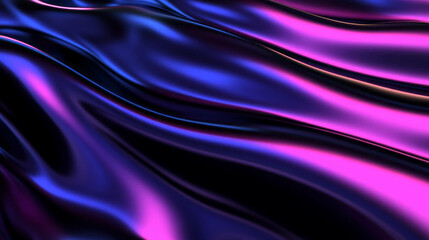 Fototapeta premium Shimmering waves of colorful abstract chaos in moody lighting