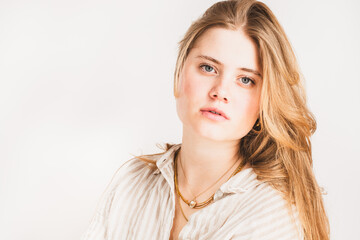 Naklejka premium Frau, jung, Gesicht, natürlich