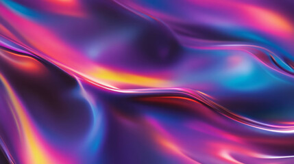 Obraz premium Vibrant silhouetted abstract chaos with flowing colors