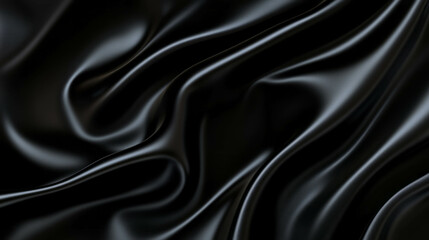 Fototapeta premium Elegant black silky overlay texture for creative design projects
