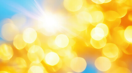 Obraz premium Vibrant sunny abstract background with chaotic light effects for creative design