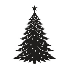 Christmas tree Silhouette, Christmas tree Vector, Christmas tree Vector