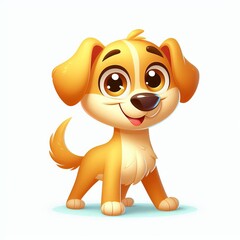 Naklejka premium dog with bone