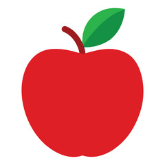 Red apple illustration. Apple Clip art